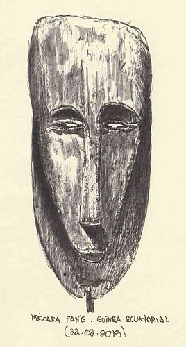 Máscara Fang. Guinea Ecuatorial