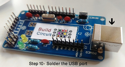 Step 10- Solder the USB port