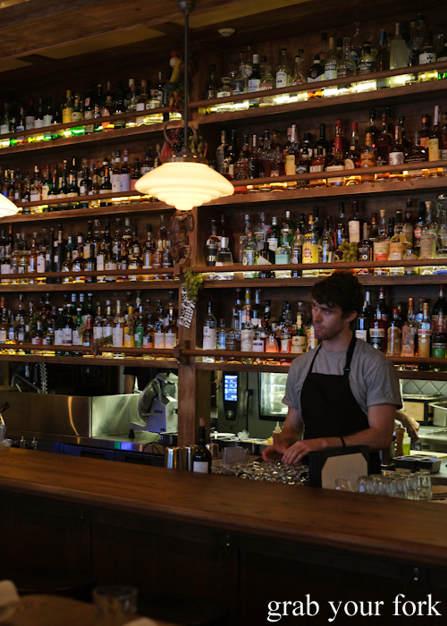 Stocked bar at Alberto's Lounge in Surry Hills