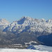 Cima delle Sasse (2 878 m n. m.) a další vrcholy hřebene jihovýchodně od Falcade